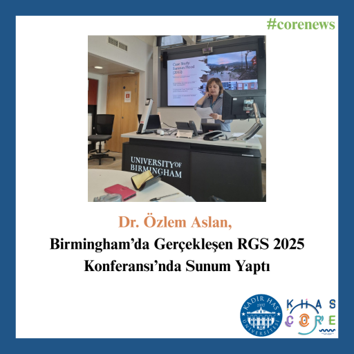 Dr. Özlem Aslan, Birmingham’da Gerçekleşen RGS 2025 Konferansı’nda Sunum Yaptı