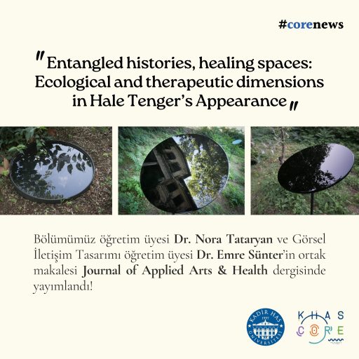 Dr. Nora Tataryan ve Dr. Emre Sünter’in ortak makalesi Journal of Applied Arts & Health dergisinde yayımlandı