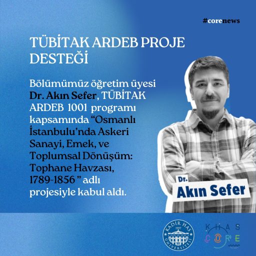 Dr. Akın Sefer’in projesine Tübitak desteği!